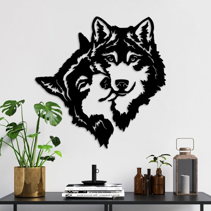 Wallity its Love Accesorio de Pared de Metal Negro